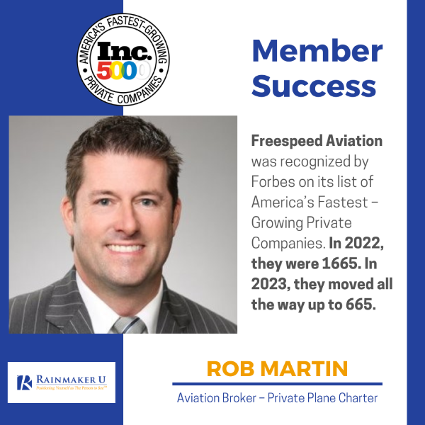 Rob Martin member success